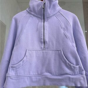 lululemon athletica Lavender Scuba Half-Zip Pullover